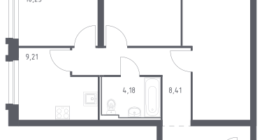 3-к. квартира, 65&nbsp;м²