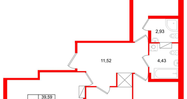 3-к. квартира, 80&nbsp;м²