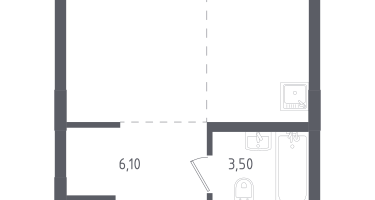 Студия, 27&nbsp;м²