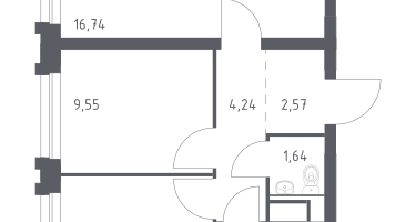 2-к. квартира, 48&nbsp;м²
