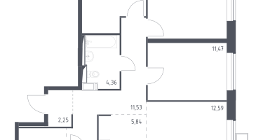 Студия, 85&nbsp;м²