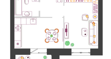 1-к. квартира, 36&nbsp;м²