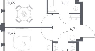 1-к. квартира, 32&nbsp;м²