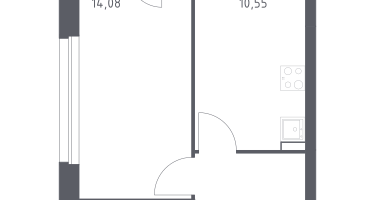 1-к. квартира, 35&nbsp;м²