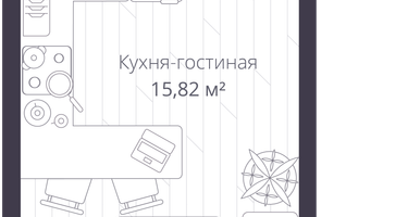 Студия, 24&nbsp;м²