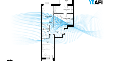 3-к. квартира, 83 м²