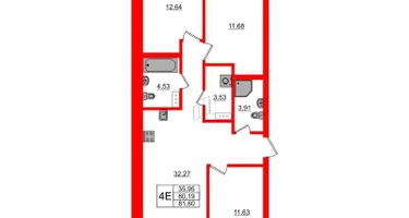 3-к. квартира, 81&nbsp;м²