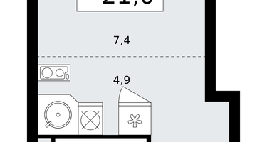 Студия, 20&nbsp;м²