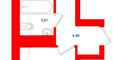 1-к. квартира, 37 м²
