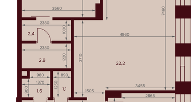 2-к. квартира, 75 м²