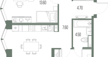 3-к. квартира, 92&nbsp;м²
