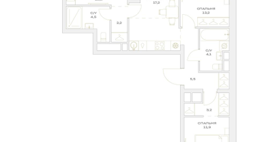 4-к. квартира, 75&nbsp;м²