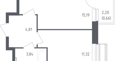 1-к. квартира, 35&nbsp;м²