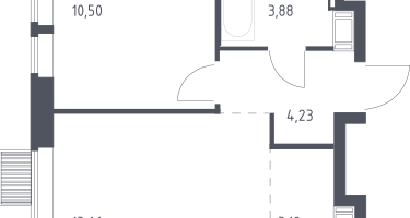 Студия, 35&nbsp;м²
