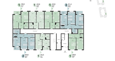 1-к. квартира, 33&nbsp;м²