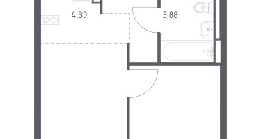 Студия, 32&nbsp;м²