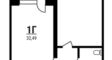 1-к. квартира, 32&nbsp;м²