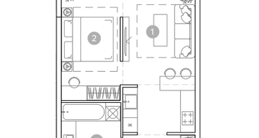 2-к. квартира, 40 м²