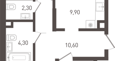 2-к. квартира, 71&nbsp;м²