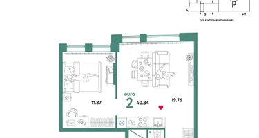 2-к. квартира, 40&nbsp;м²