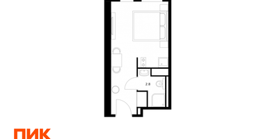 Студия, 20&nbsp;м²