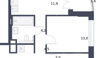 2-к. квартира, 67&nbsp;м²