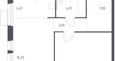 Студия, 54&nbsp;м²