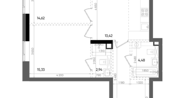 3-к. квартира, 65 м²