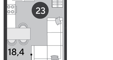 Студия, 25&nbsp;м²