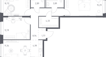Студия, 76&nbsp;м²