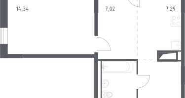 Студия, 40&nbsp;м²