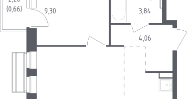 Студия, 35&nbsp;м²