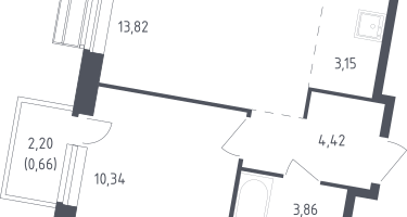 Студия, 36&nbsp;м²