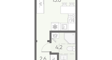 Студия, 21&nbsp;м²