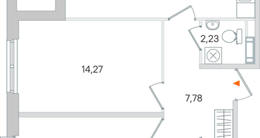 2-к. квартира, 63 м²