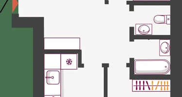 2-к. квартира, 62&nbsp;м²