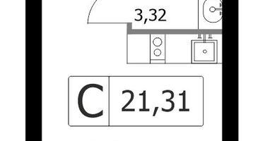 Студия, 21&nbsp;м²