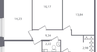 3-к. квартира, 77&nbsp;м²