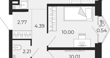 2-к. квартира, 48&nbsp;м²
