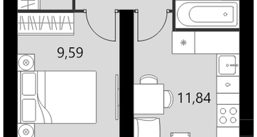 1-к. квартира, 32&nbsp;м²