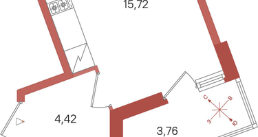 Студия, 25&nbsp;м²