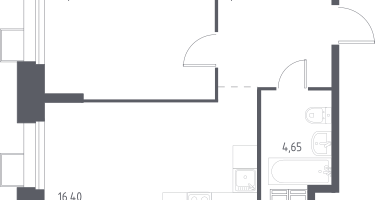1-к. квартира, 41&nbsp;м²