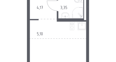 Студия, 22&nbsp;м²