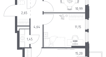 2-к. квартира, 50&nbsp;м²