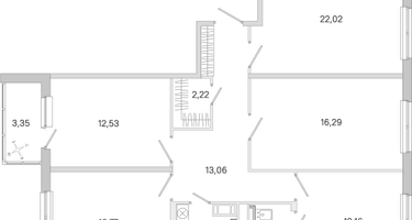 4-к. квартира, 101&nbsp;м²