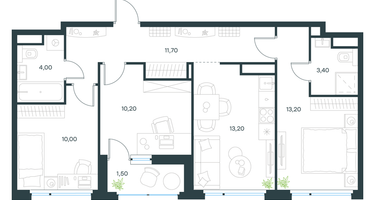 3-к. квартира, 67&nbsp;м²