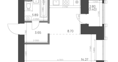 Студия, 31&nbsp;м²