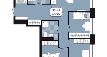 Студия, 65&nbsp;м²