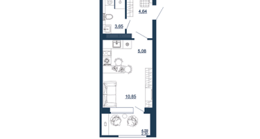Студия, 26&nbsp;м²