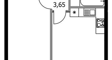1-к. квартира, 45&nbsp;м²